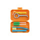 Set for care of aligners, orange